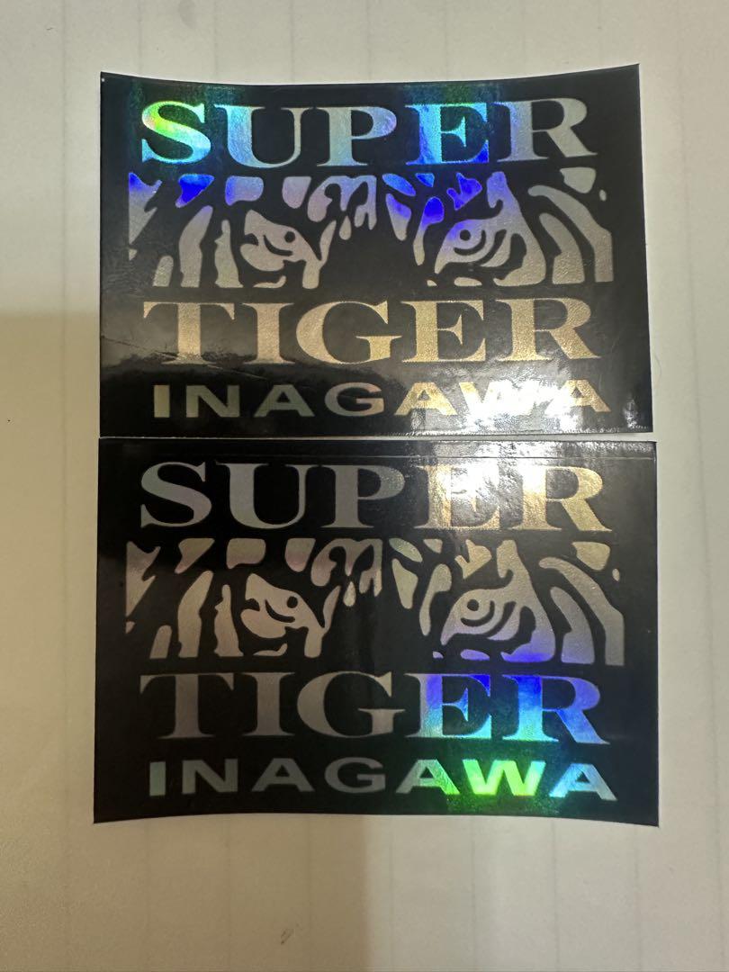 #ヤクザグッズ スーパータイガーイナガワステッカー携帯電話用