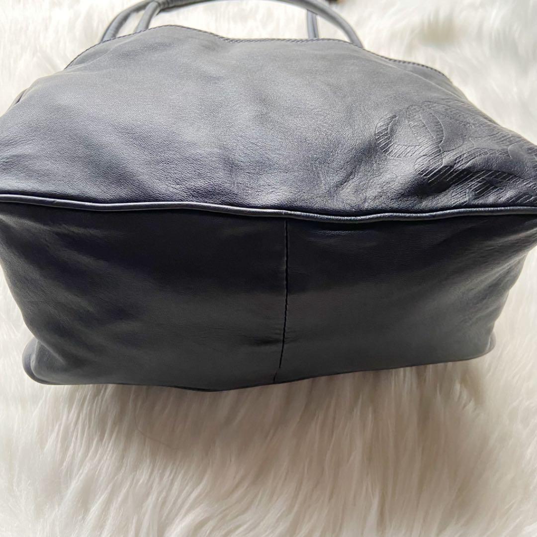 らくらくメ ✨人気品✨ロエベ 2way ショルダーバッグ ネイビー EwaG8-m92008644441 アナグラム ナッパレザー ブランド