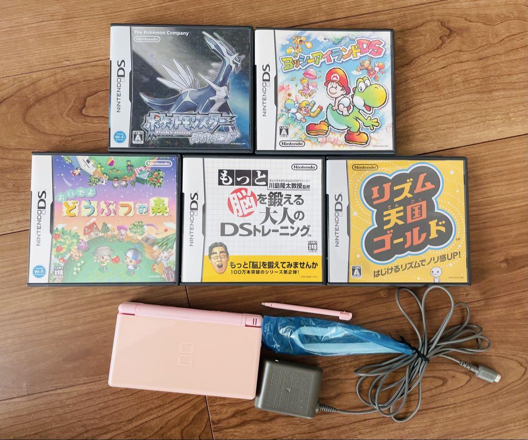 Nintendo DS Lite どうぶつの森 ポケモンダイヤモンド 他3本