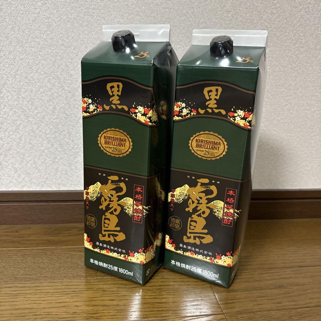 黒霧島 20度 本格焼酎 1800ml 5本セット お酒 焼酎 霧島酒造 黒霧島 パック 20度 1800ml : チャップリン