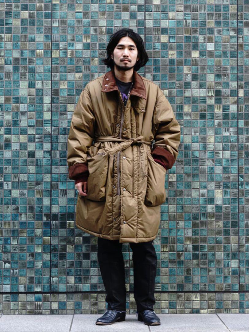 standard journal Padding belted coat M
