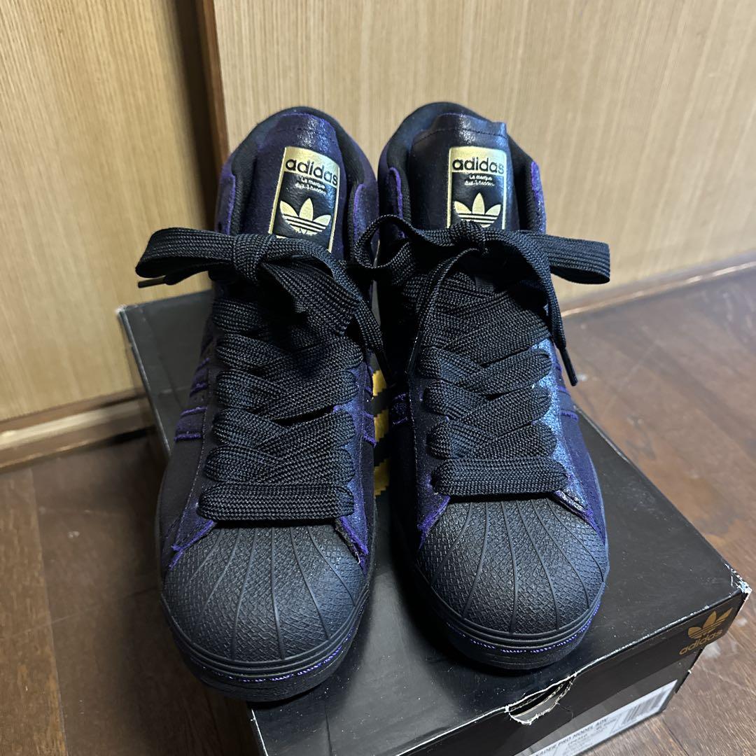 値下げしました。 adidas promodel adv kader黒/紫