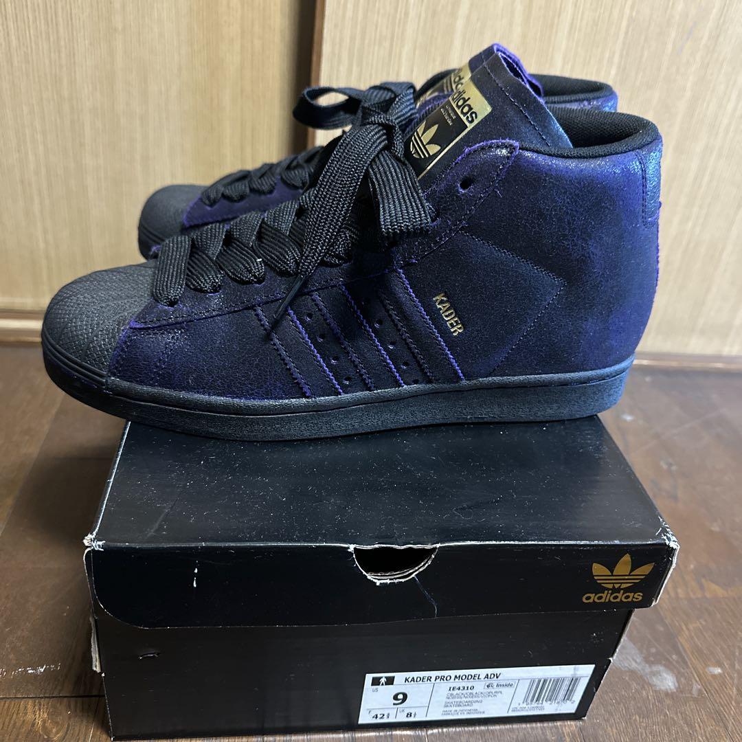 値下げしました。 adidas promodel adv kader黒/紫