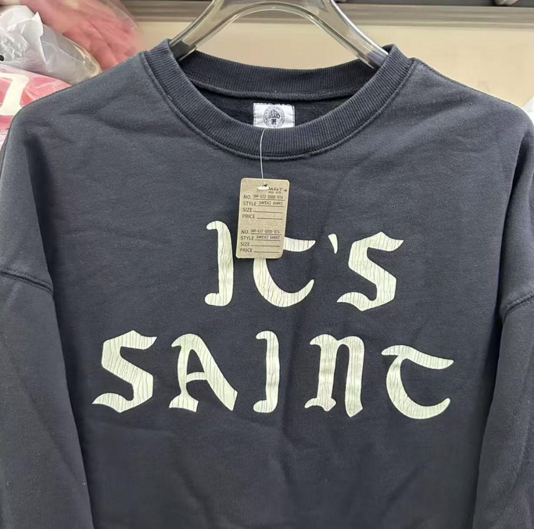 新品SAINT MICHAEL FW24 セントマイケル スウェットブラック
