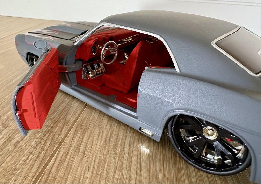 激レア1969シェビーカマロ1/24マッドグレー　ファイヤーパターン柄