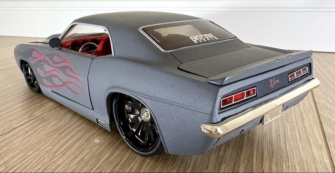 激レア1969シェビーカマロ1/24マッドグレー　ファイヤーパターン柄