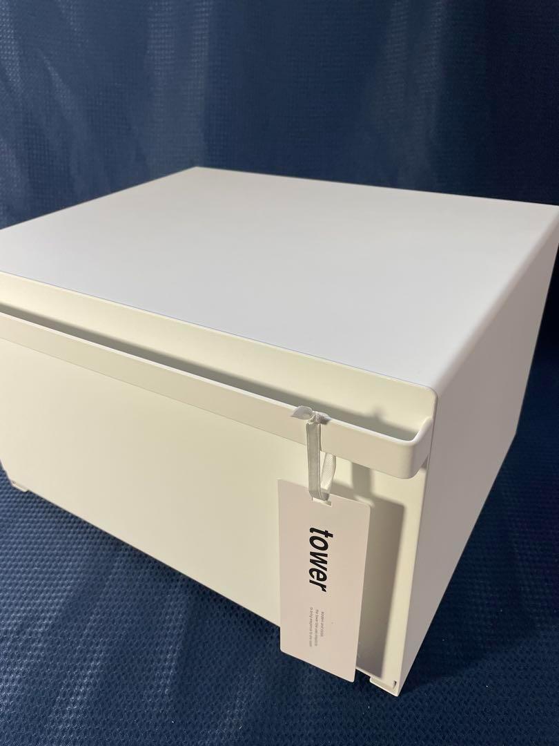 タワー ブレッドケース パンケース　山崎実業 tower ホワイト　未使用品
