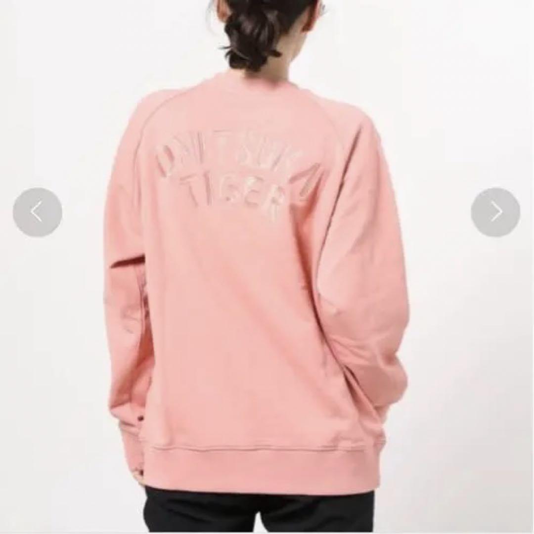 オニツカタイガー OVERSIZED TOP ピンク オニツカタイガー】OVERSIZED TOP / オーバーサイズドトップ