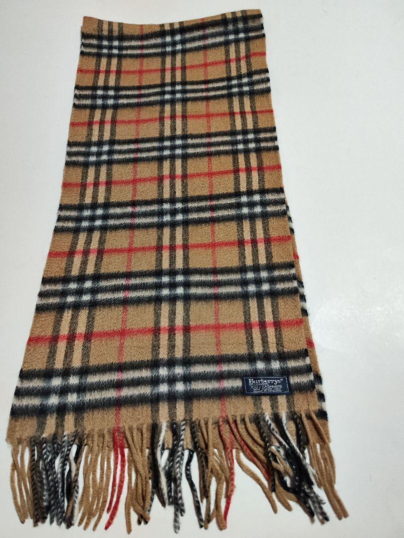 BURBERRY バーバリーカシミヤマフラー ノバチェック 未使用保管品BURBERRY バーバリー カシミヤ マフラー ノバチェック