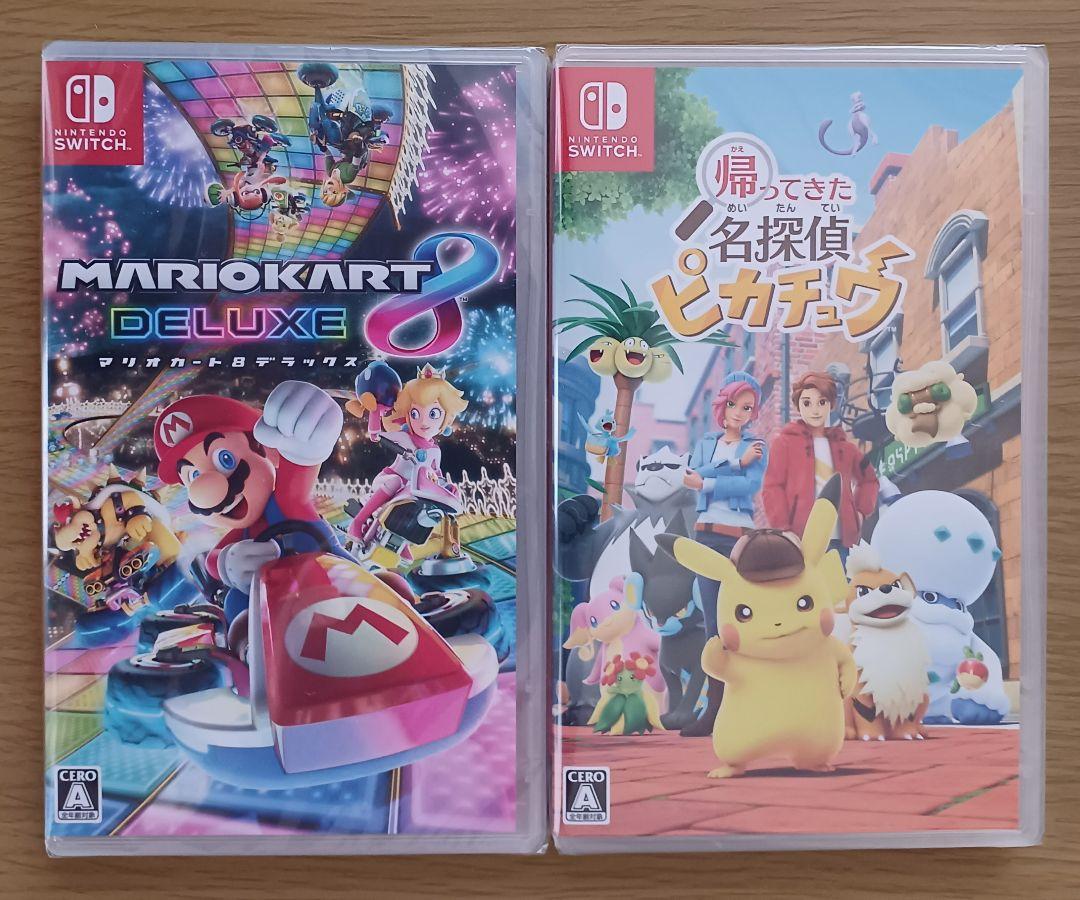 【2本セット品】マリオカート8 デラックス☆新品☆帰ってきた名探偵ピカチュウ