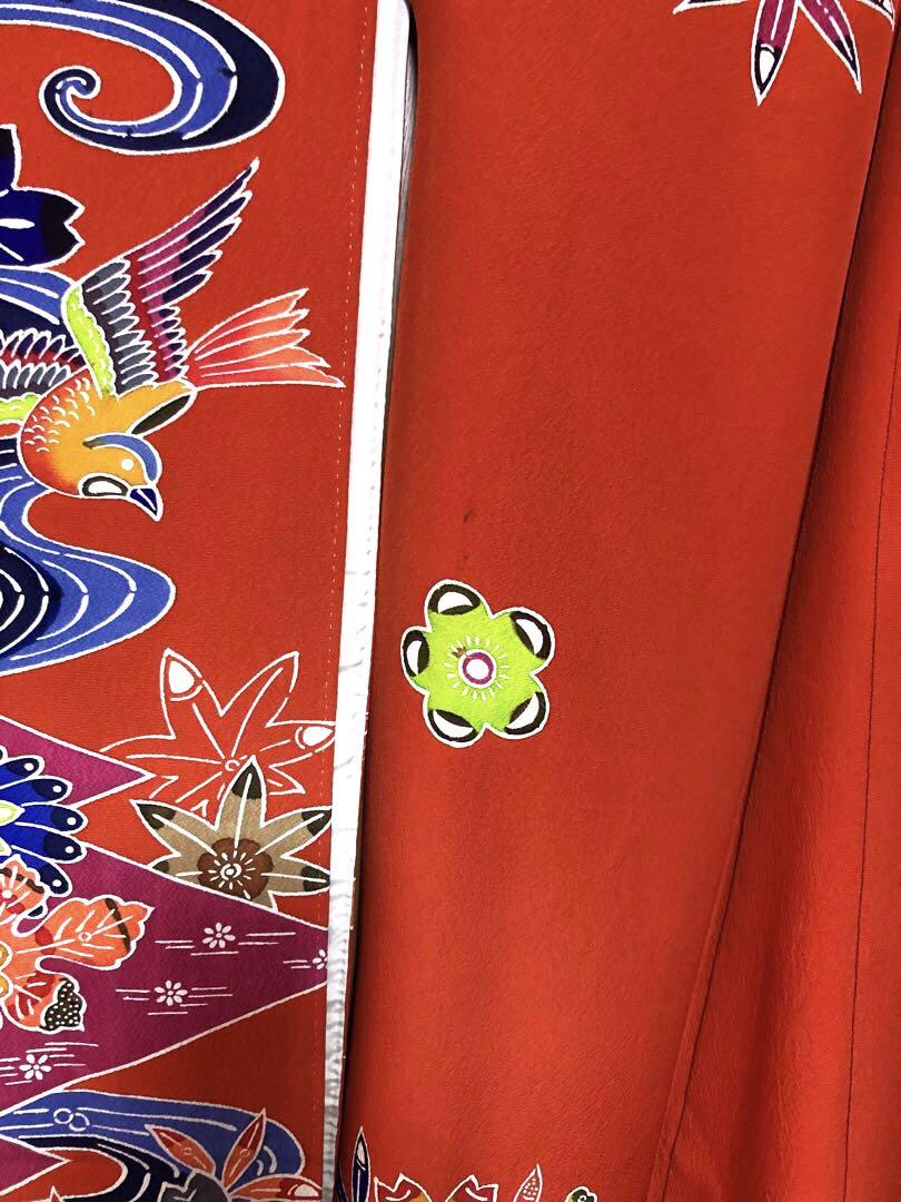振袖 袋帯 長襦袢 セット 紅型