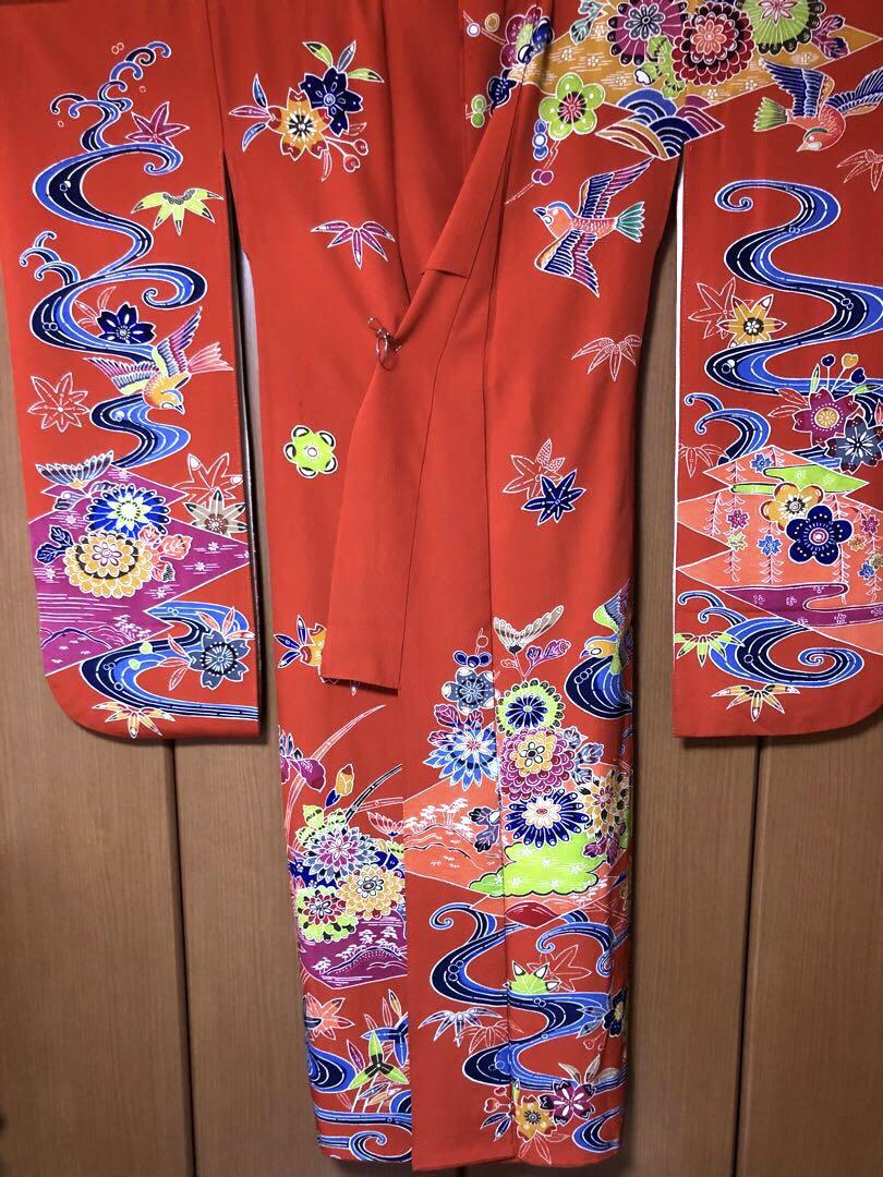 振袖 袋帯 長襦袢 セット 紅型