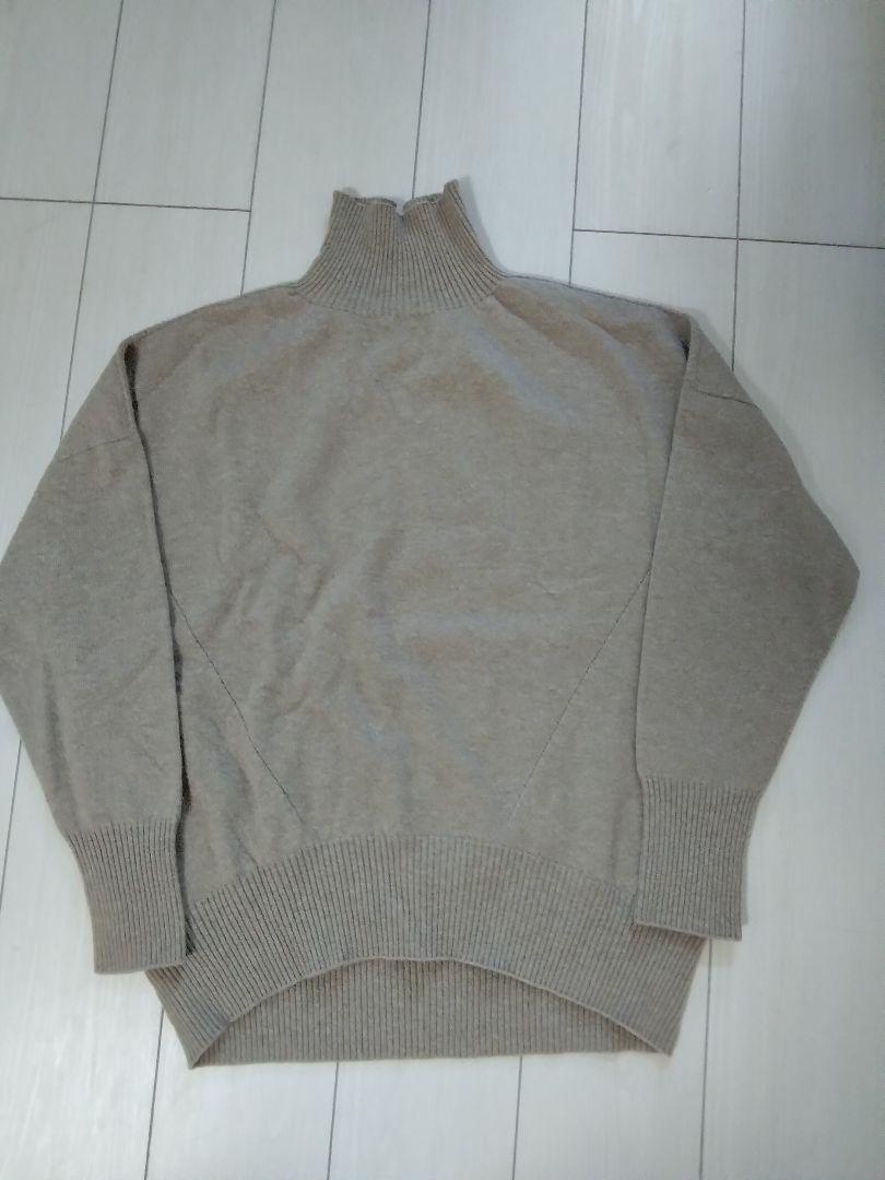 マイカアンドディール mica&deal ベージュ ハイネック ニット 長袖 5,040円