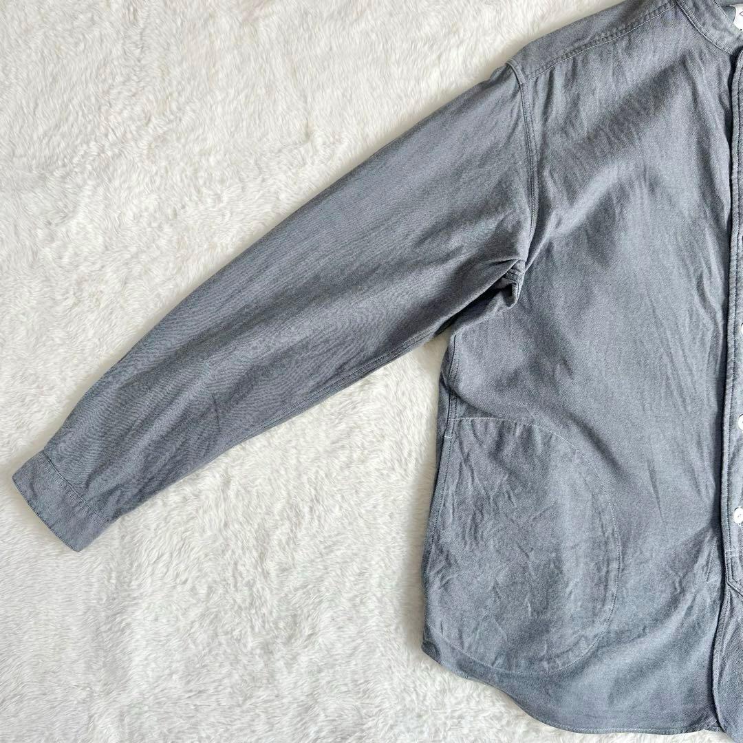 美品✨DANTON ダントン シャツ バンドカラー 長袖 40 Lサイズ メンズ