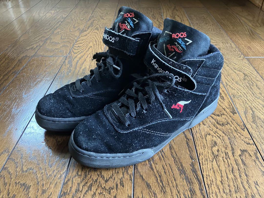 【レア】KangaROOS ブラックスウェード　ハイカットスニーカーUS9