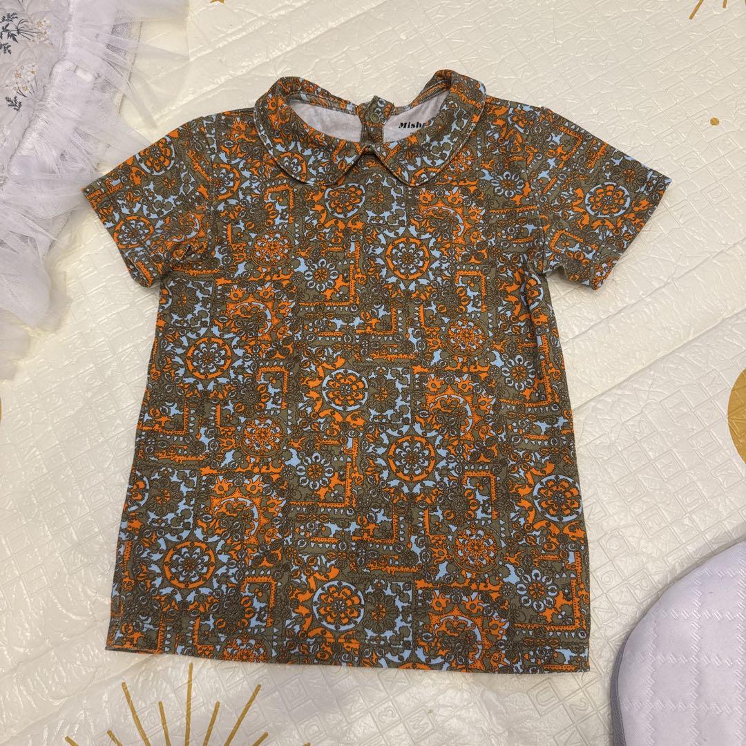 Misha & Puff 花柄長袖シャツ 5y Misha & Puff】3-5Y: Izzy Pant - Mango Peace Jacquard | Brand