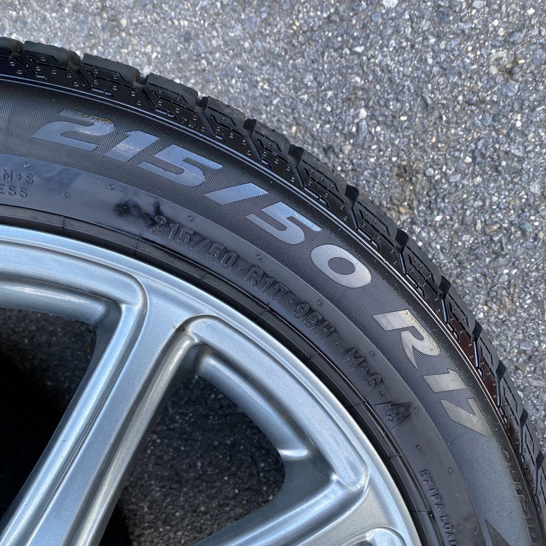 ピレリスタッドレスセット2022年製215/50R17レヴォーグ等