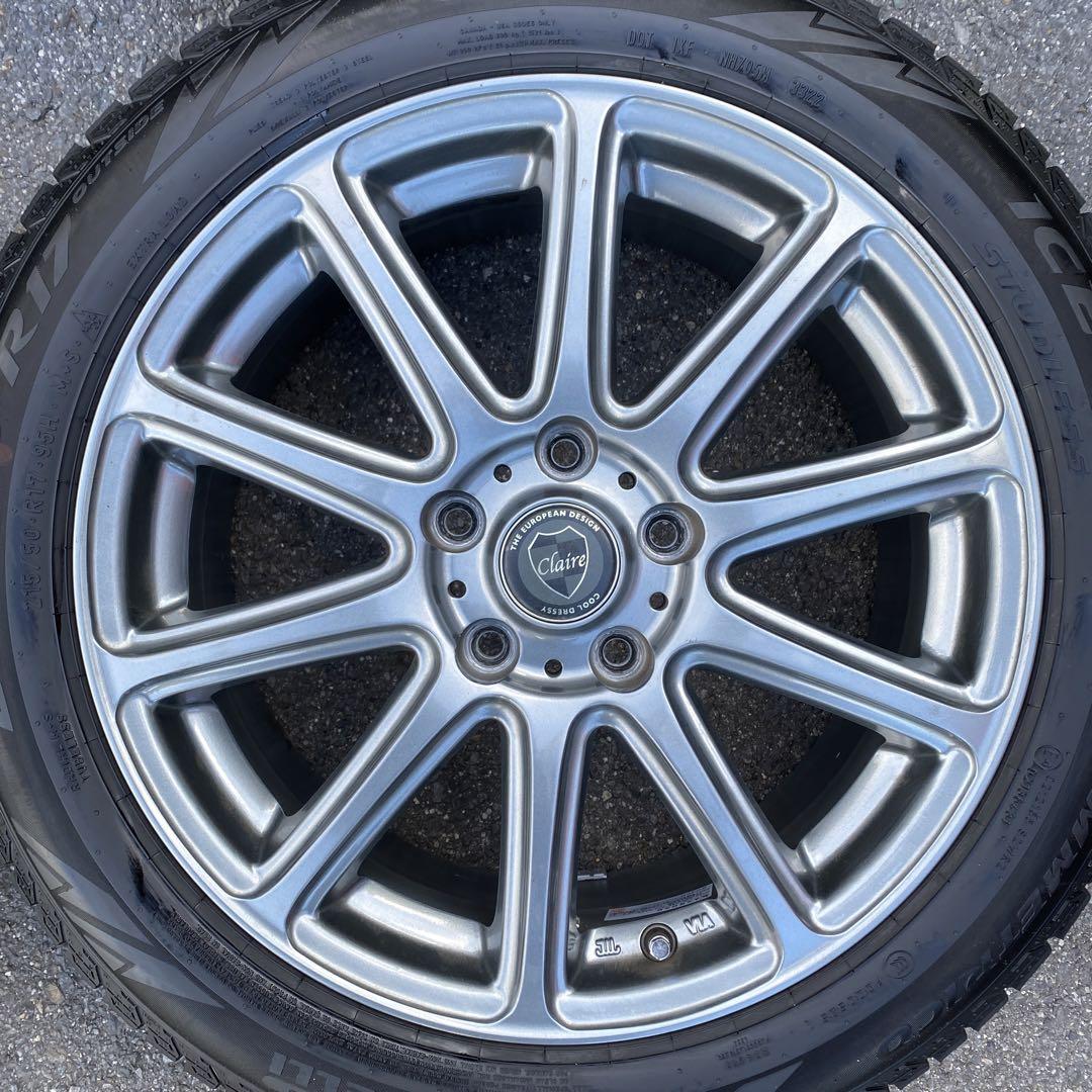ピレリスタッドレスセット2022年製215/50R17レヴォーグ等