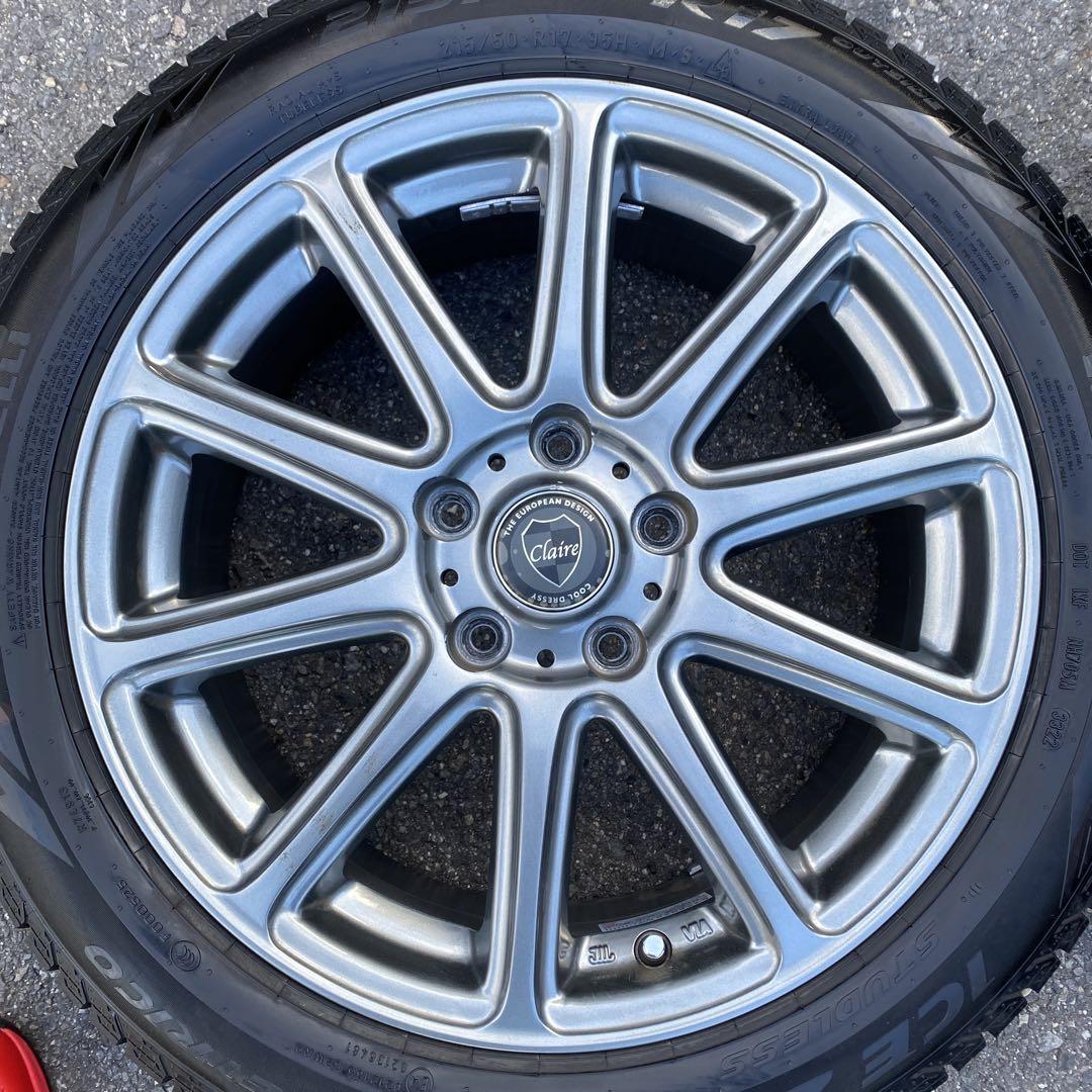 ピレリスタッドレスセット2022年製215/50R17レヴォーグ等