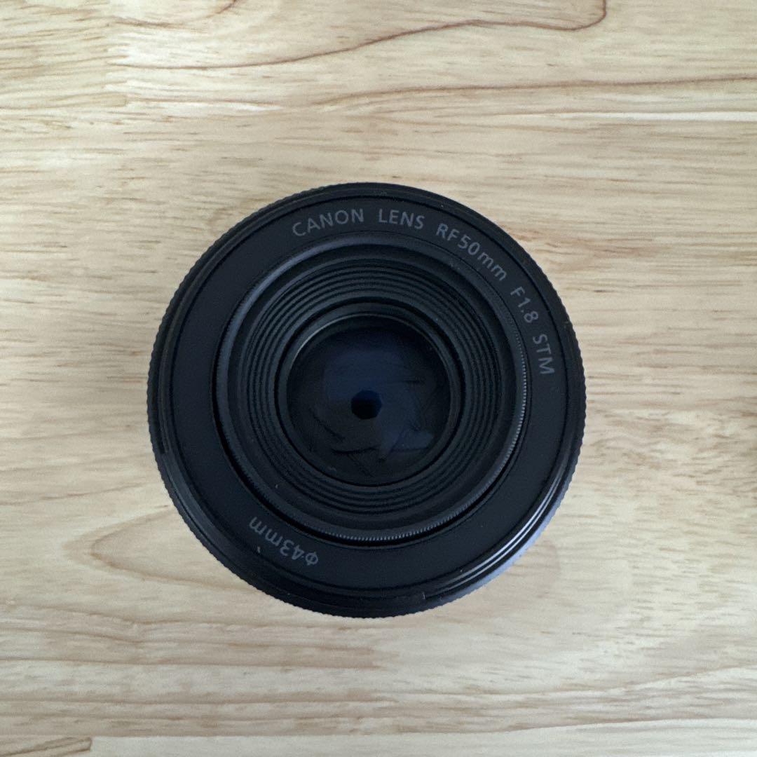 Canon RF50mm F1.8 STM レンズ レンズフード フィルター付き