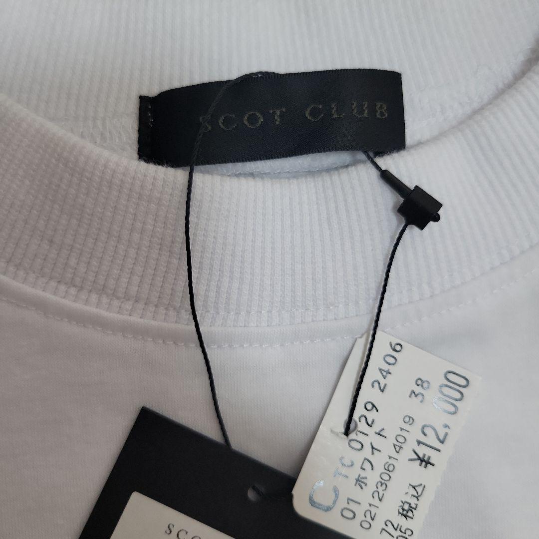 新品　スコットクラブ　サイドファスナー箔プリント　SCOT CLUB　Tシャツ
