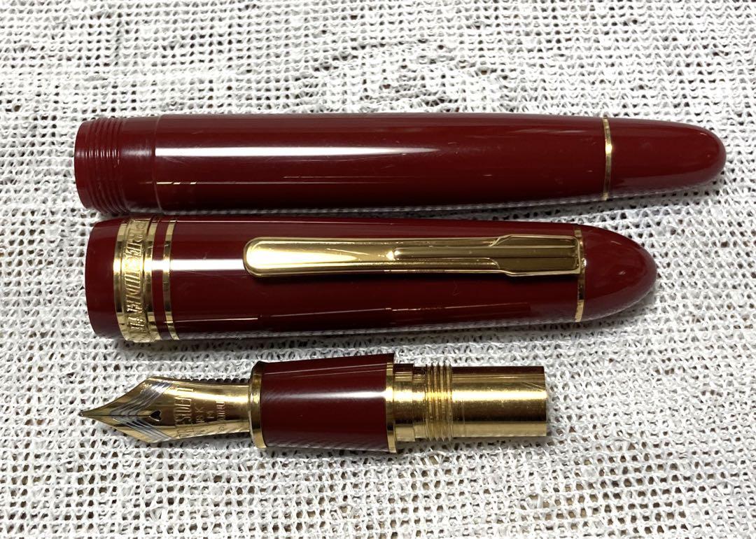 新品正規品  プラチナ万年筆.プレジデント.【18K.M字】筆記確認済み 筆記具
