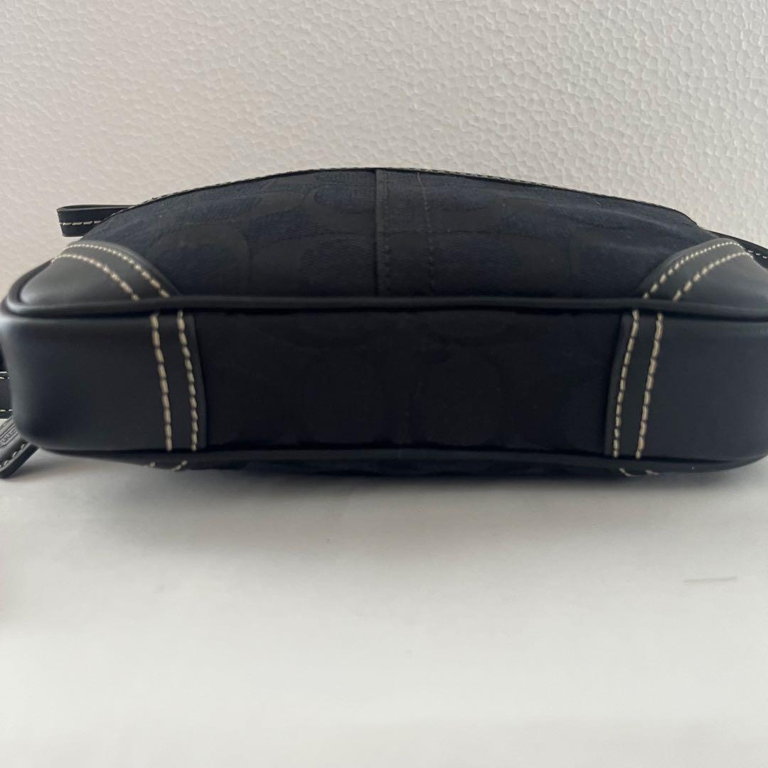 COACH 黒 ボディバッグ ウエストポーチ 保存袋 ロゴチャーム ユニセックス