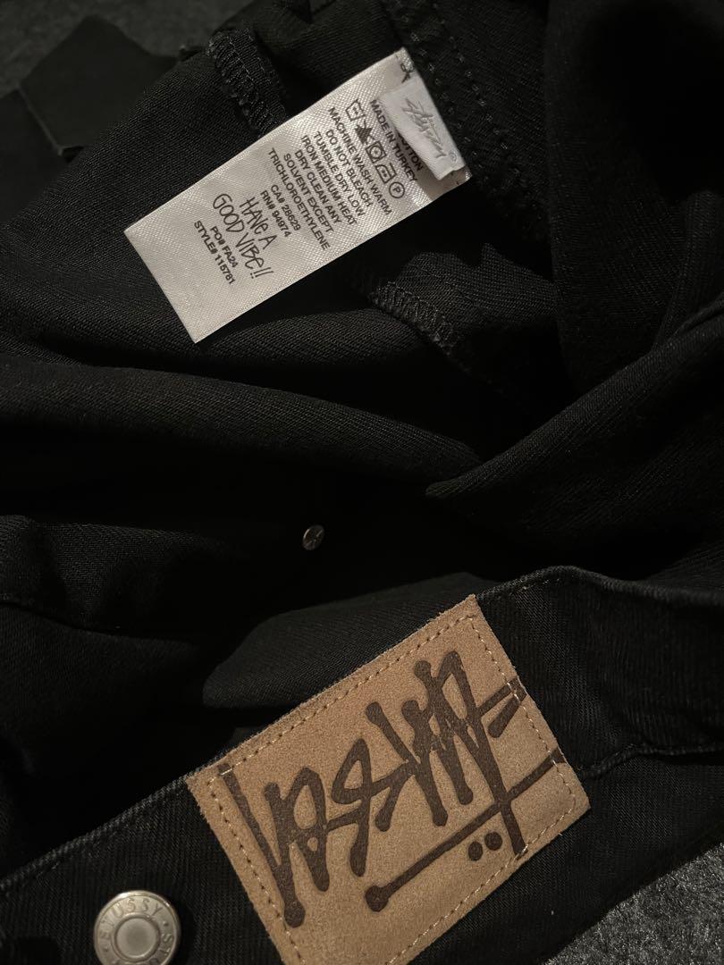 Stussy ブラック デニムジャケット