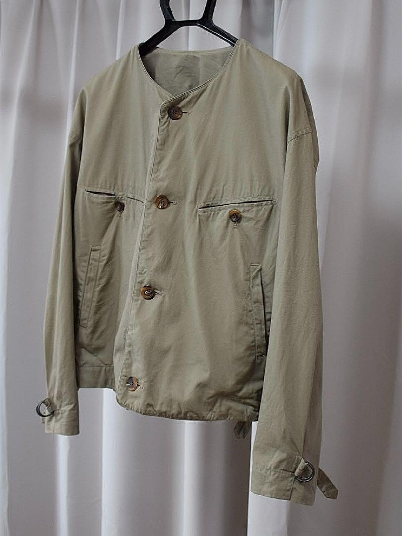 ISSEY MIYAKE 80s ノーカラー コットン ジャケット 美品