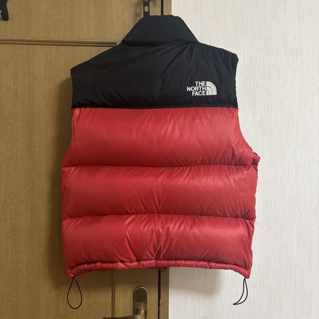 THE NORTH FACE ダウンベスト 赤黒
