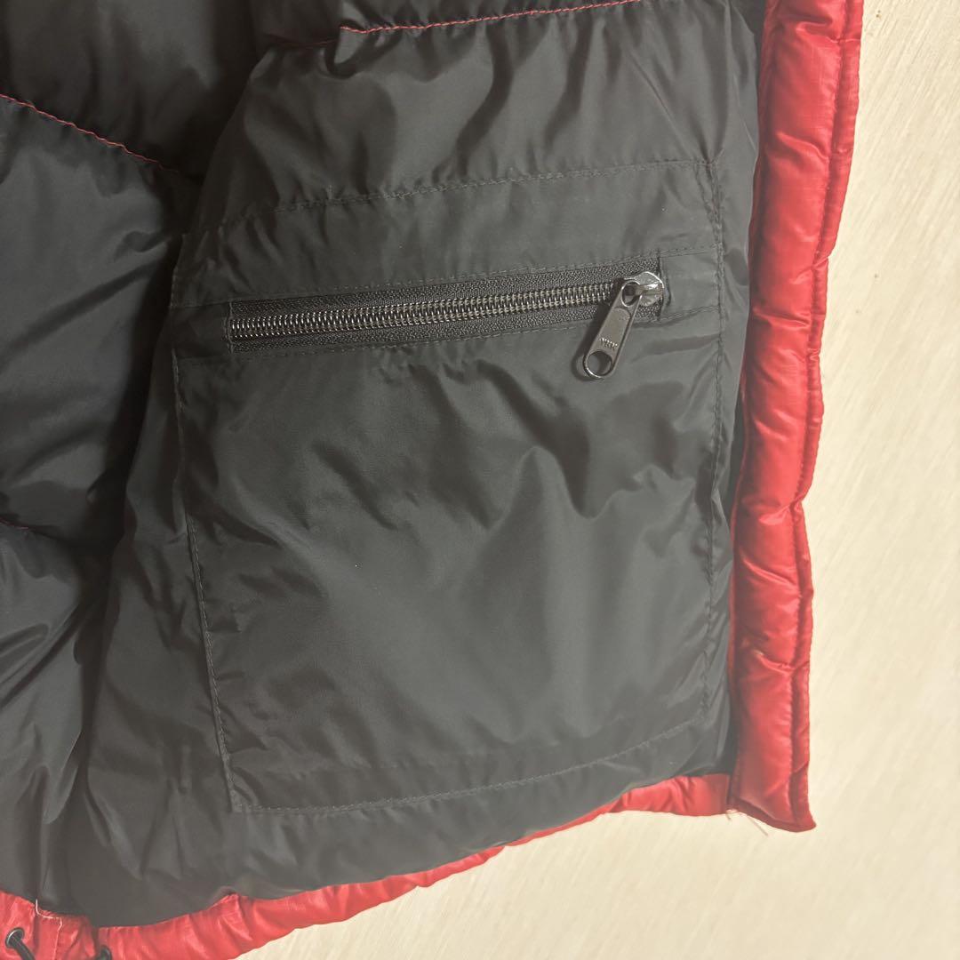 THE NORTH FACE ダウンベスト 赤黒