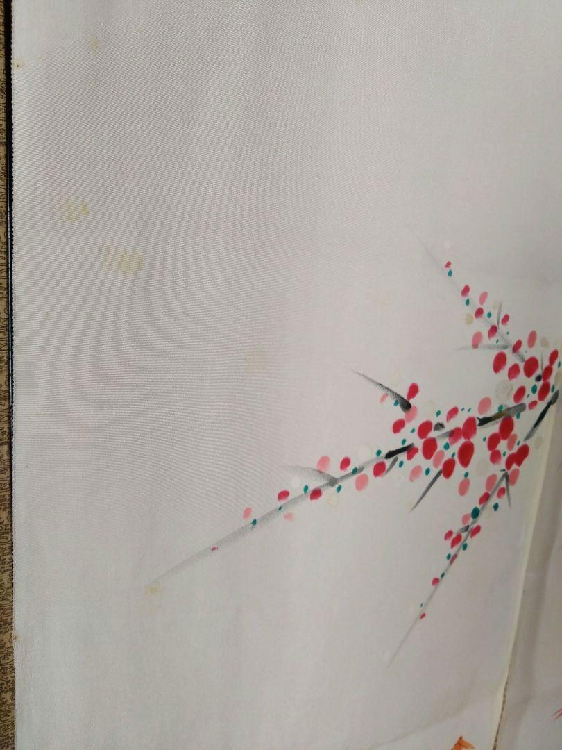 加賀友禅　花嫁のれん　孔雀