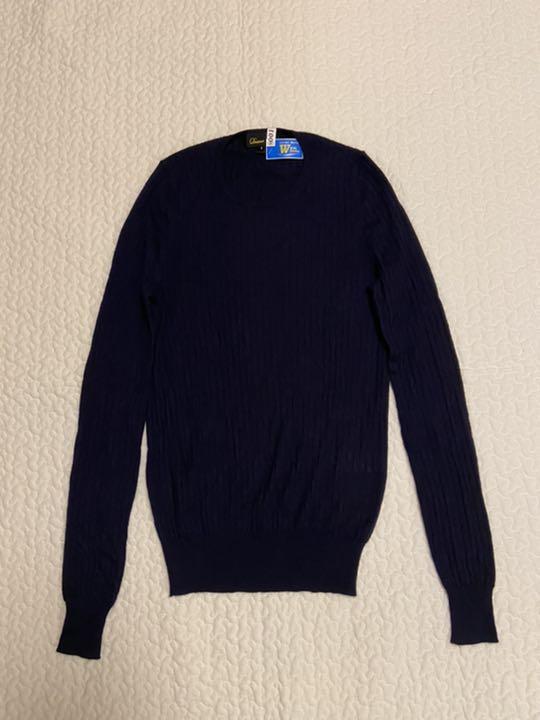 41%割引ブラック系,S新しい ドゥロワー 定番18Gカシミヤシルクリブ 人気買付 ドゥロワー 定番18Gカシミヤシルクリブクルーネックニット ニット/セーター