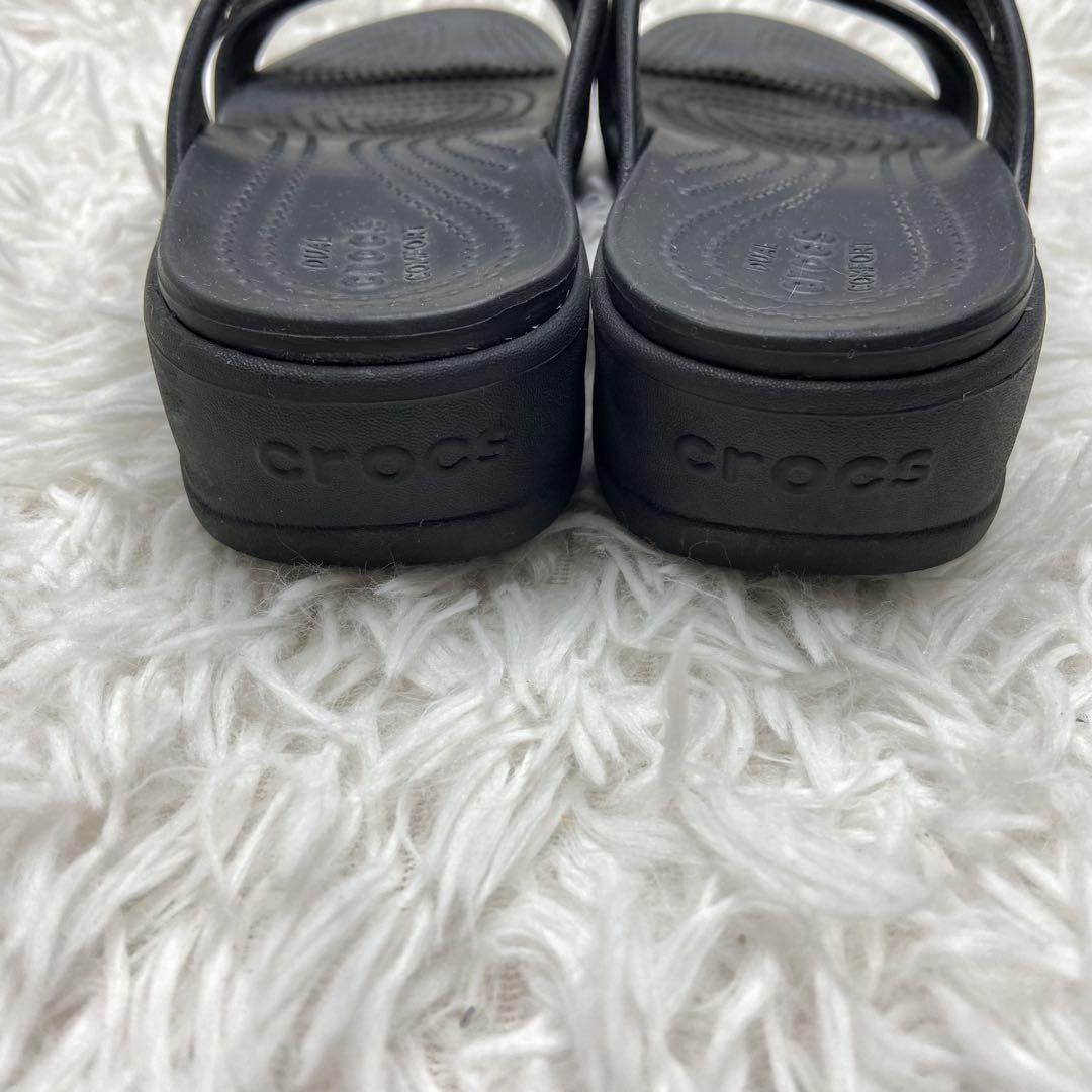 美品✨クロックスcrocs サンダル 厚底 モントレー ストラッピー