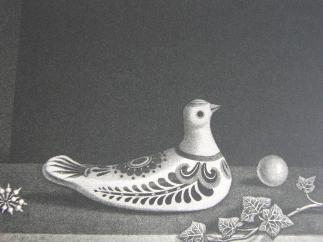長谷川潔、メキシコの鳩 静物画、厳選、希少画集・額装画、新品
