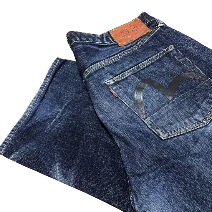 人気SALEお買い得 希少 EVISU 2000 No.2 デニム 黒カモメ tugjL-m92065423224 エヴィス 国産NEW