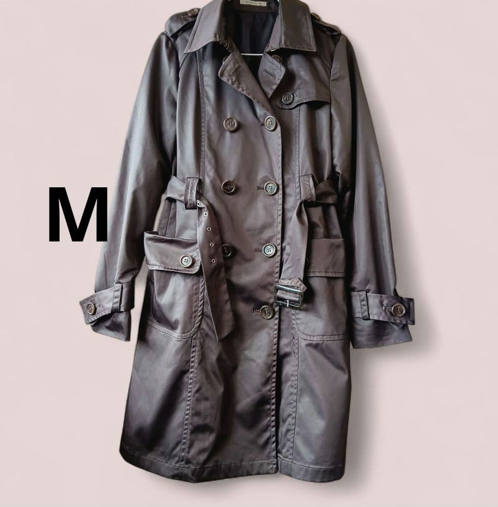 美品♥SCOTCLUB スコットクラブ トレンチコート M　深み光沢ブラウン