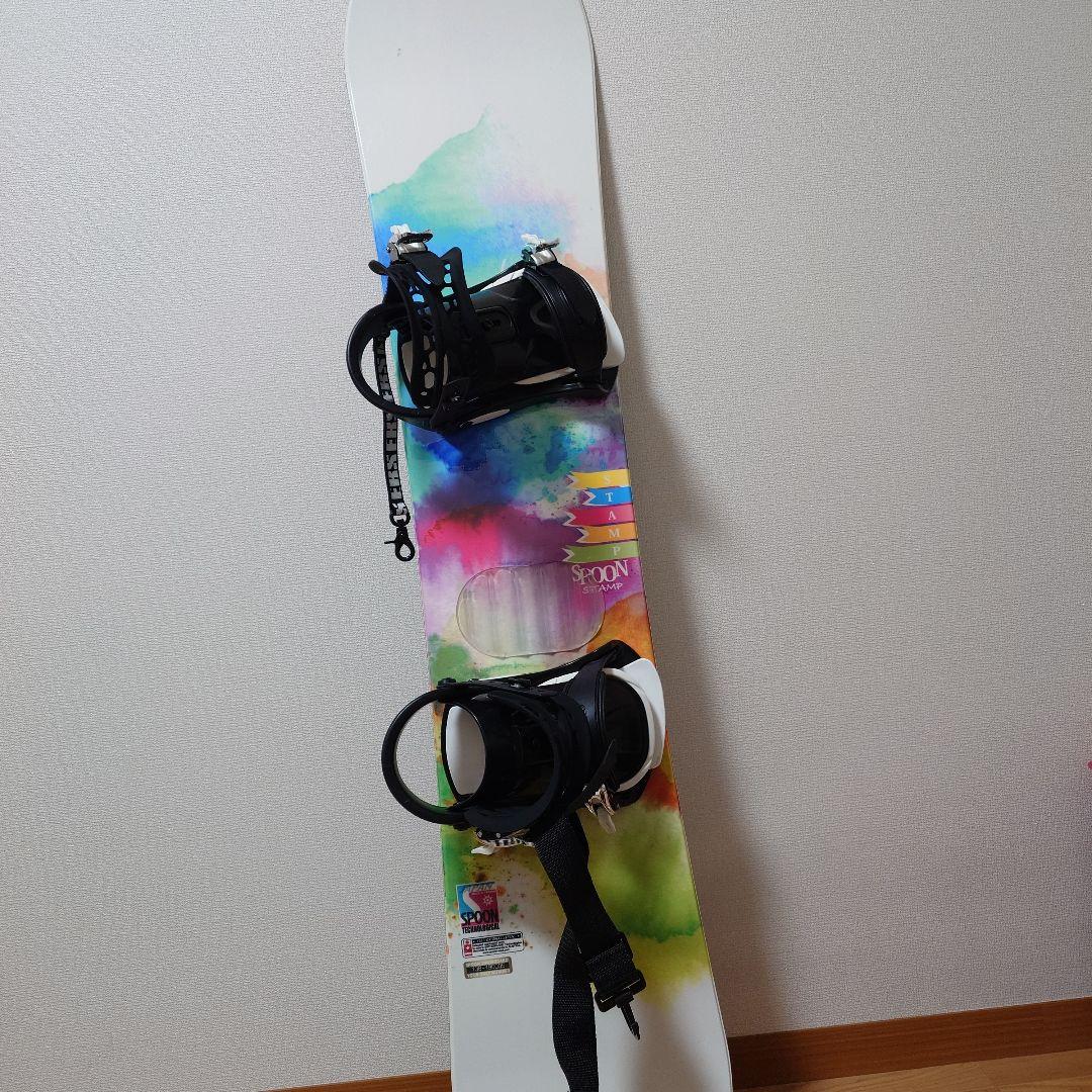 ブーツ付き SPOON19 138cm LOW-CAMBER スノーボード135cm-140cm未満 SPOON