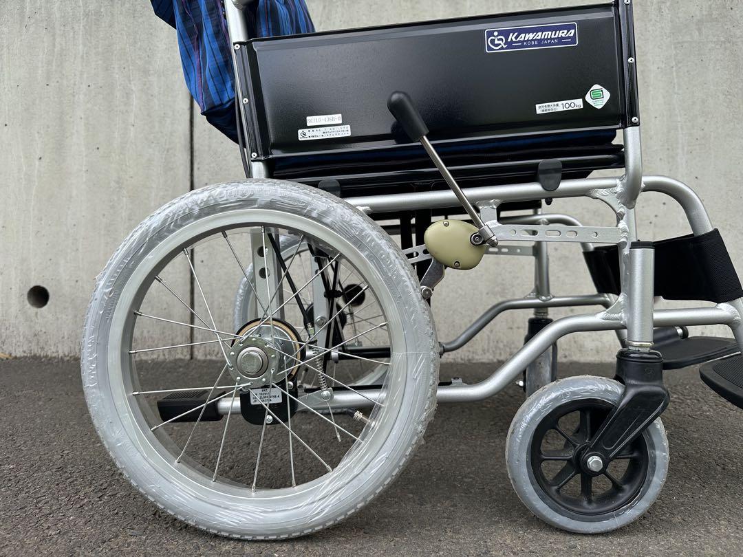 美品　KAWAMURA 車椅子 車いす 介助式 車椅子 カワムラサイクル
