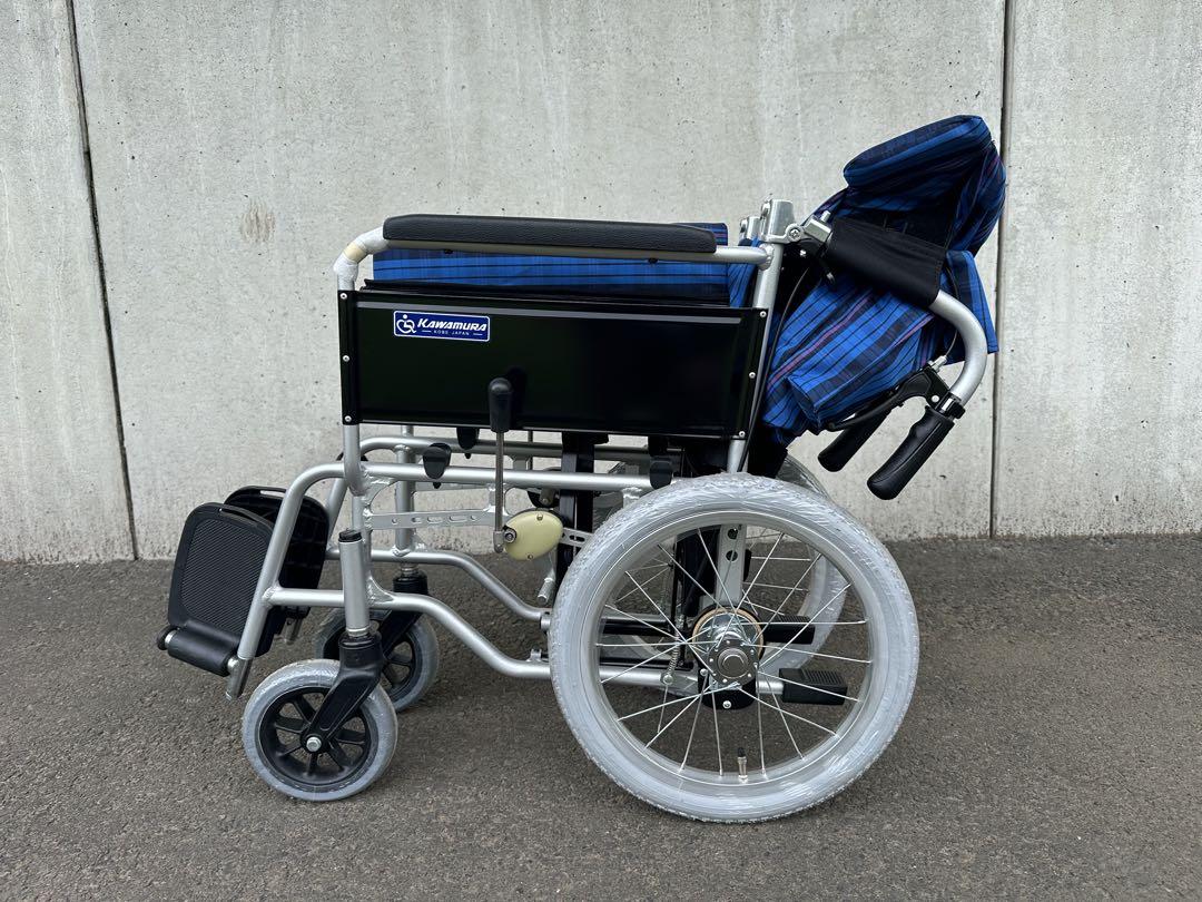 美品　KAWAMURA 車椅子 車いす 介助式 車椅子 カワムラサイクル
