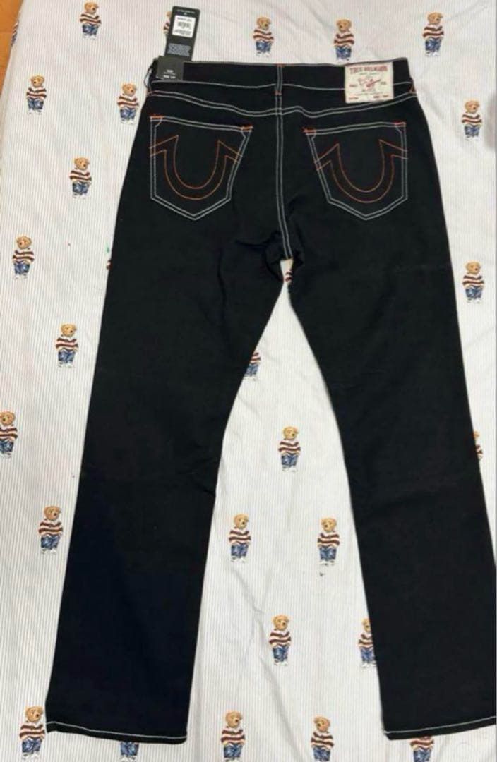 TRUE RELIGION ブラックデニム ストレート