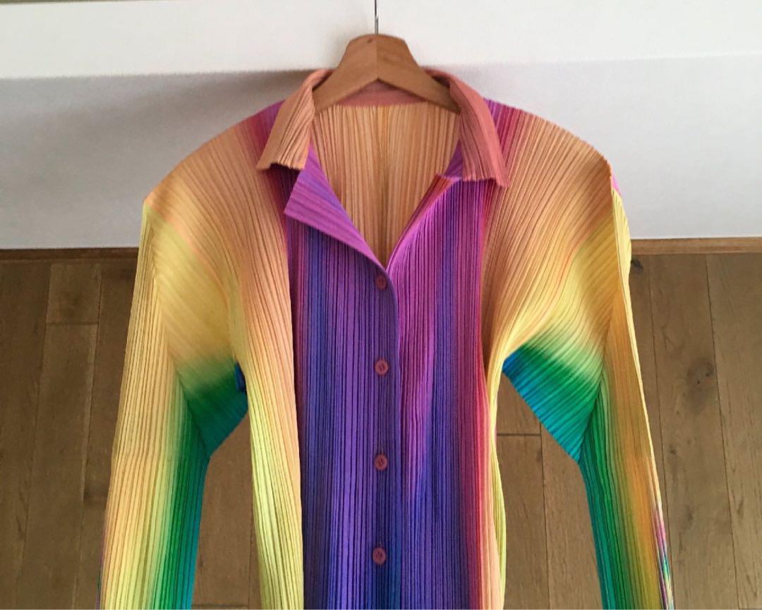 美品 PLEATS PLEASE プリーツプリーズ グラデーション カー