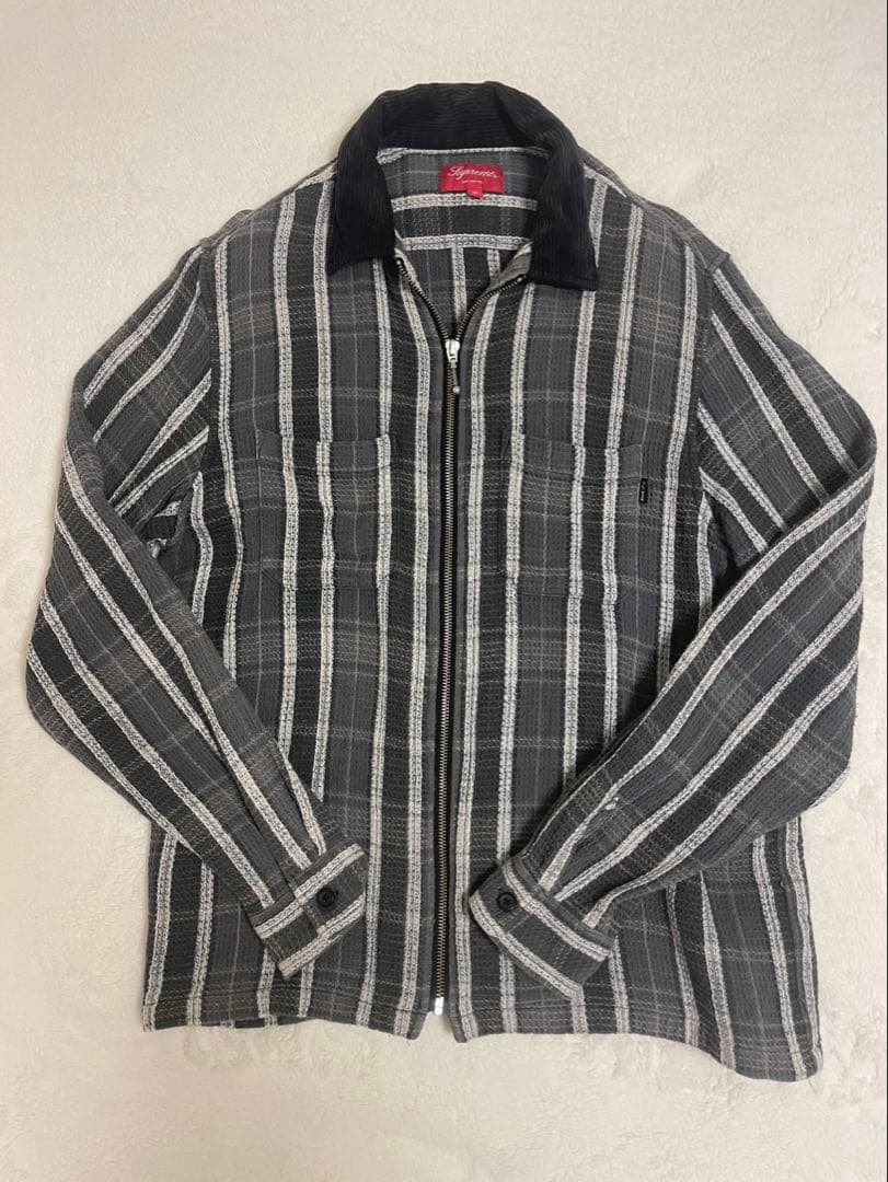 supreme ジップアップ ニット ストライプ チェック MM SUPREME