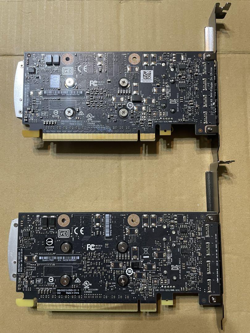 NVIDIA QUADRO P620 グラフィックボード X2