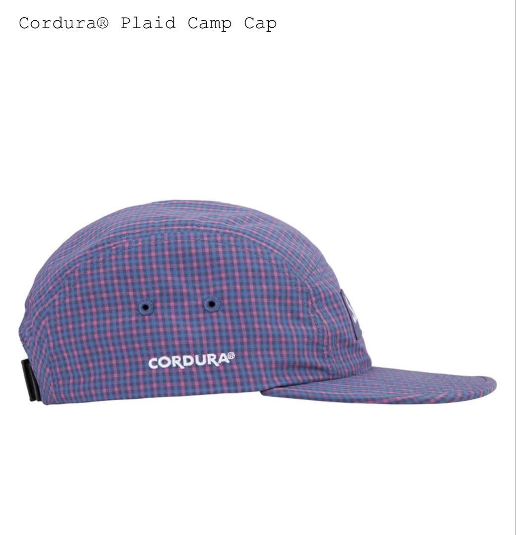 帽子 Supreme Cordura Plaid Camp Cap blue
