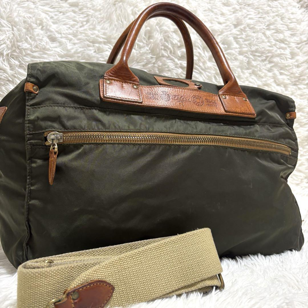 値下げ⭐︎美品✨フェリージ 2way ボストンバッグ ショルダーバッグ　P4/DS 美品☆Felisi 2way ボストンバッグ P4 ショルダー カーキ - メルカリ