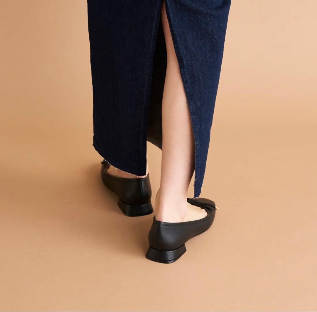 ☆Clarks(クラークス)☆フラットバレエシューズ黒24cm