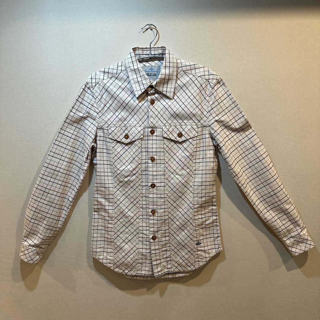 Vivienne Westwood チェック柄長袖シャツ 46