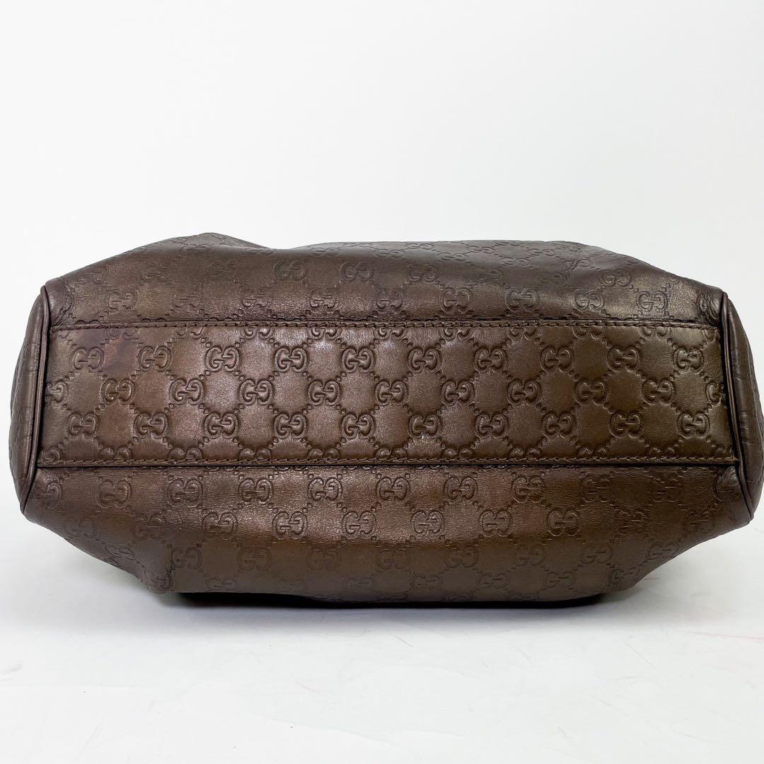 美品 ✨ GUCCI シマ スーキー トートバッグ レザー