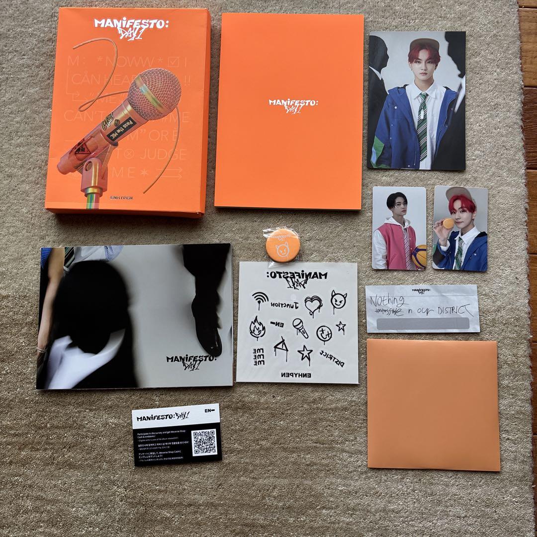 ENHYPEN manifesto Mver. エンハイプン CD ジョンウォン - メルカリ